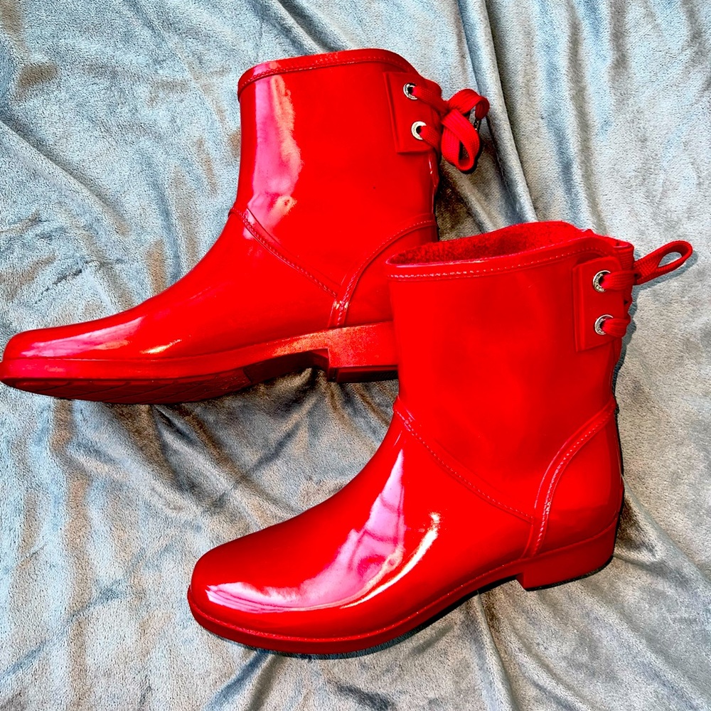 Michael Kors Lace Up Rain Boots